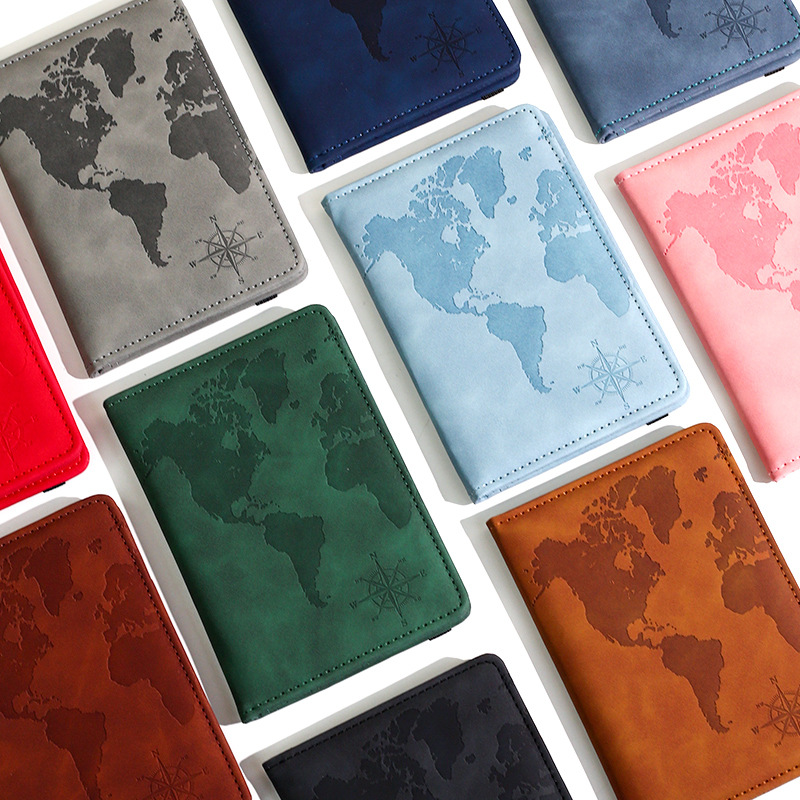 Travel Accessories India - Nouvelle carte imprimée porte-passeport en cuir