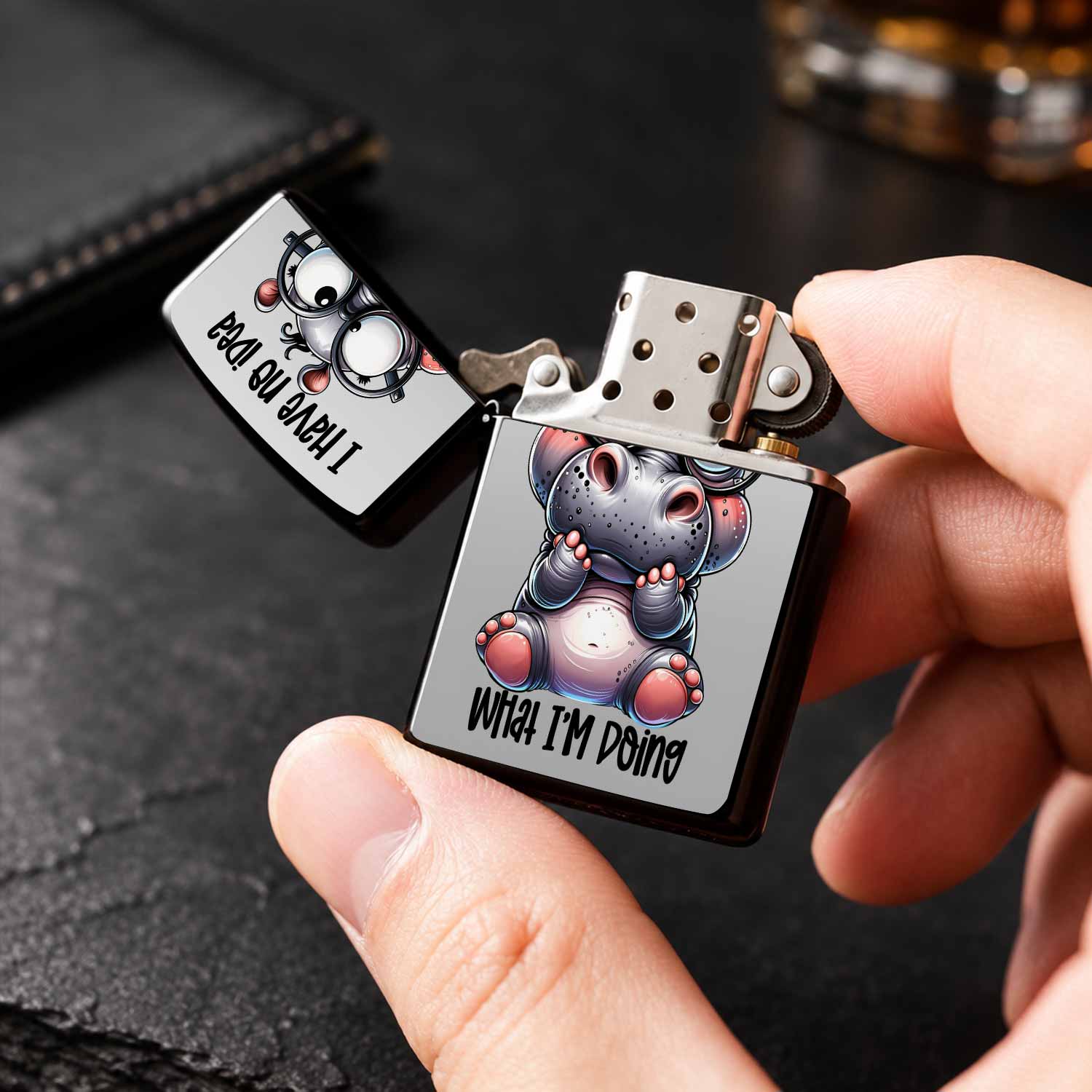 Briquet mignon à motif hippopo - Travel Accessories Ideas avis et prix